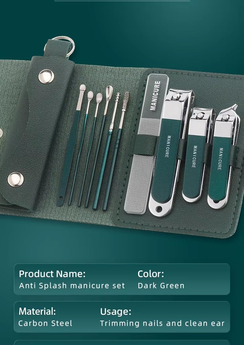 10-in-1 Manicure Kit – Stainless Steel Nail Clipper