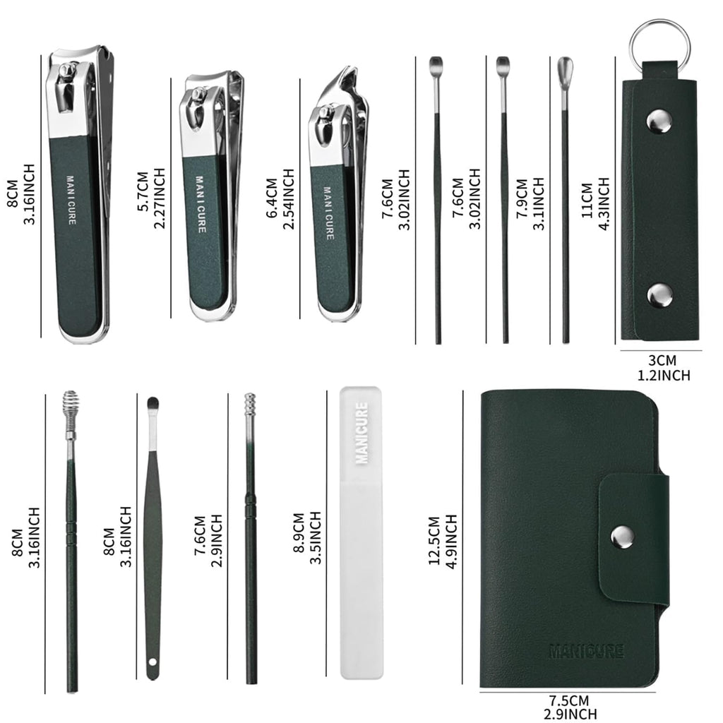 10-in-1 Manicure Kit – Stainless Steel Nail Clipper