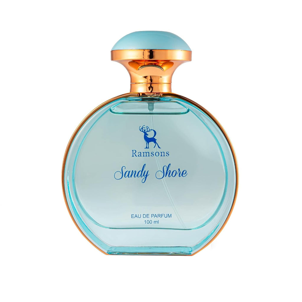 Ramsons - SANDY SHORE Eau De Parfum | 100 ML | Perfume For Women | TN - Mint, Lavender, Bergamot, Mandarin orange, Lemon | MN - Sea grass, Ginger, Jasmine...