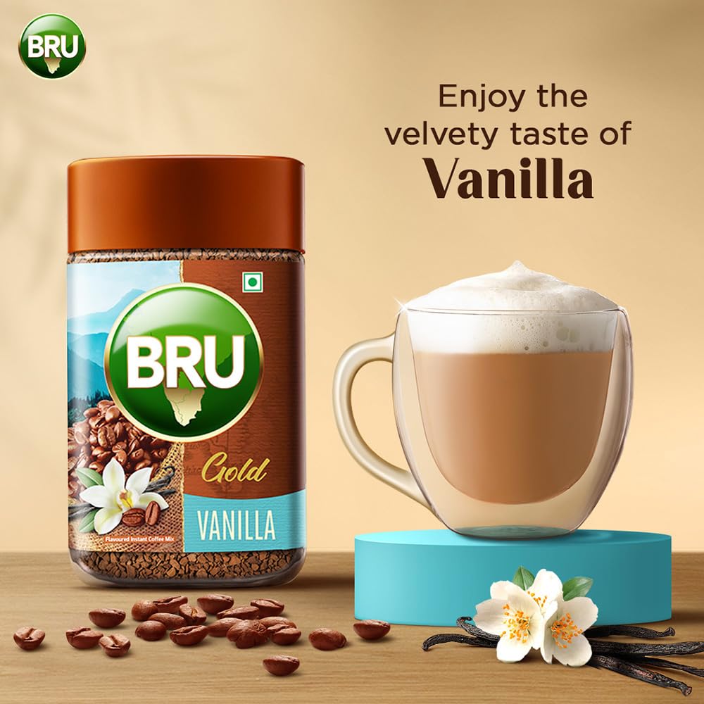 Bru Gold Vanilla Granule Bottle 55 Gram (pack of-2)