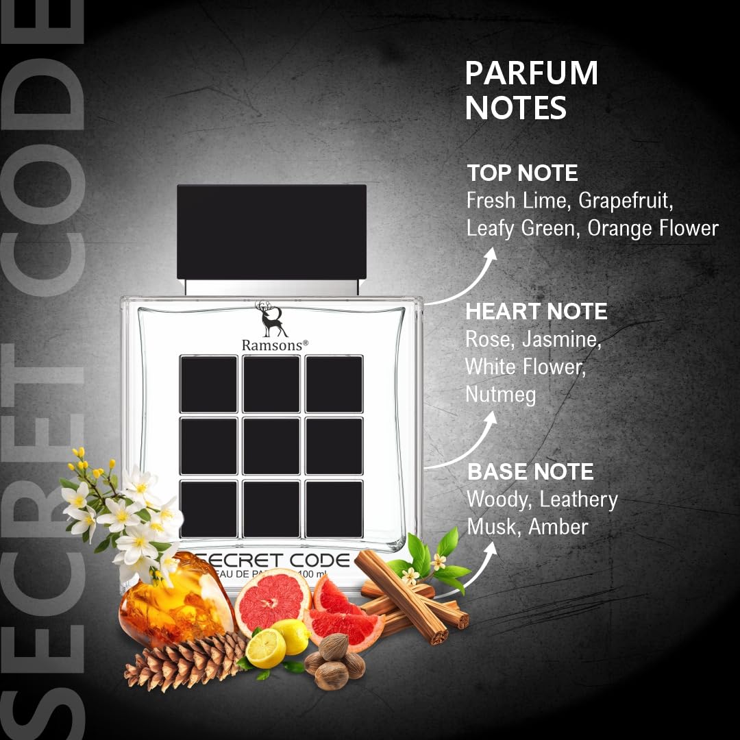 Ramsons Secret Code - Eau De Parfum - 100 ml | Premium Long Lasting Fragrance Spray
