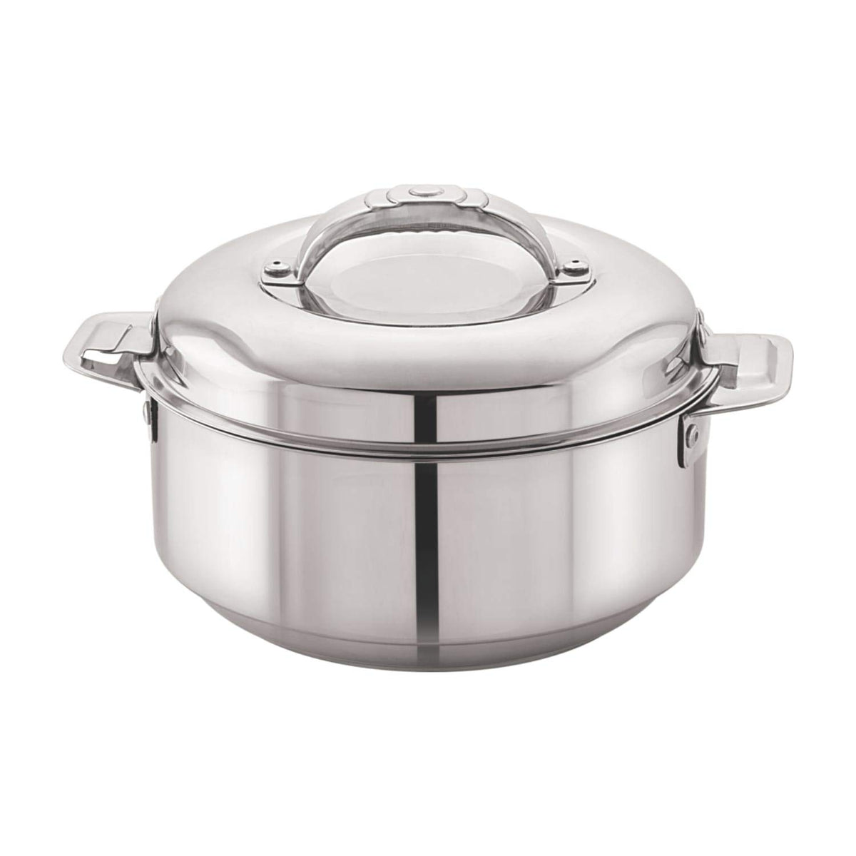 CELLO Maxima Insulated Casserole Hot Pot For Kitchen 1350ml, Silver |