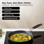 Prestige Durastone Hard Anodised Non-Stick Omni tawa(29 cm)|6 Layers Extra Durable Stone Coating|