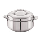 CELLO Maxima Insulated Casserole Hot Pot For Kitchen 2300 ml Silver |
