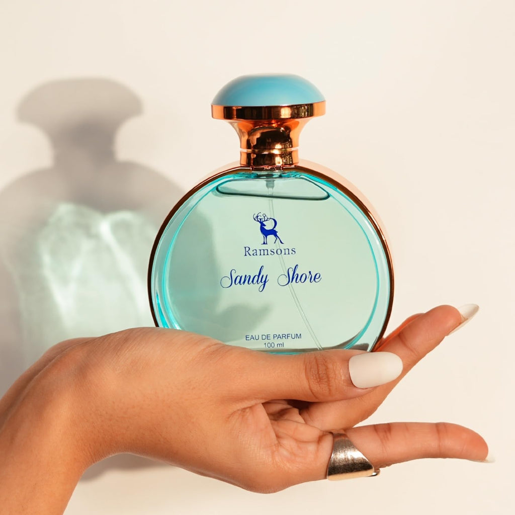 Ramsons - SANDY SHORE Eau De Parfum | 100 ML | Perfume For Women | TN - Mint, Lavender, Bergamot, Mandarin orange, Lemon | MN - Sea grass, Ginger, Jasmine...