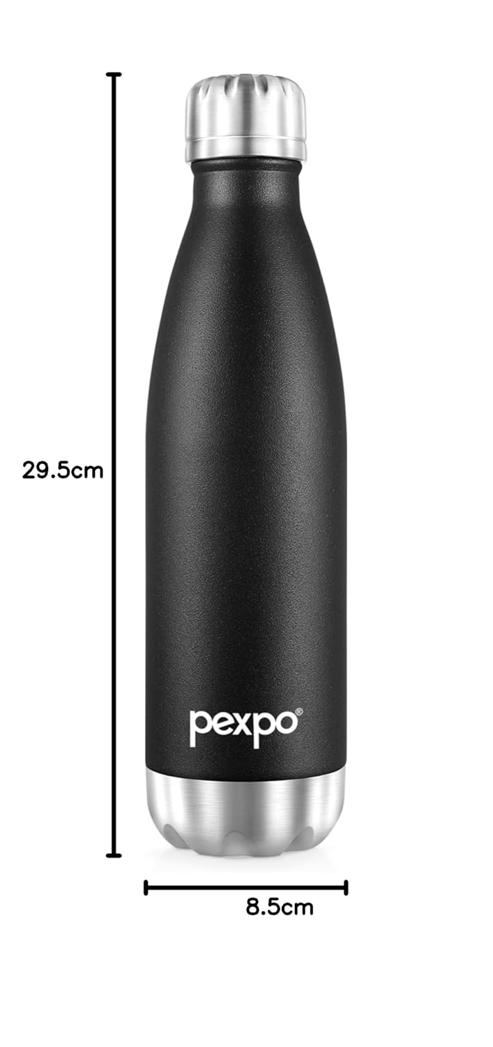 Stainless Steel Water Bottle Electro Knight Black 500ml
