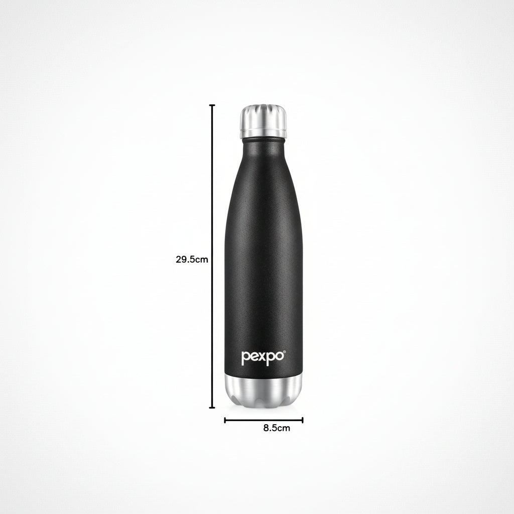Stainless Steel Water Bottle Chromo Knight Black 950ml