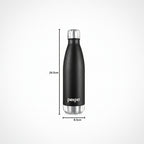 Stainless Steel Water Bottle Chromo Knight Black 950ml