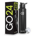 Stainless Steel Water Bottle Chromo Knight Black 950ml