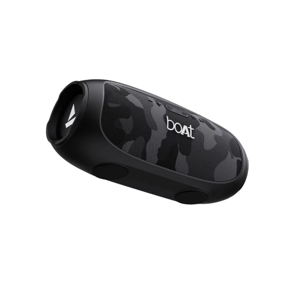 boAt Stone 1800 Bluetooth Speaker w/ 90 W RMS Sound, RGB LEDs, EQ Modes, IPX6,BT v5.3,Multi- Compatibility– Aux&USB, Playback time Up to 5 Hours & Type C Charging(Camo Black)