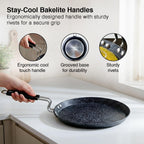 Prestige Durastone Hard Anodised Non-Stick Omni tawa(29 cm)|6 Layers Extra Durable Stone Coating|