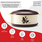 MILTON New Orchid Jr. Inner Steel Casserole (450 ml, 790 ml, 1260 ml) Gift Set of 3, Dark Brown |