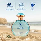 Ramsons - SANDY SHORE Eau De Parfum | 100 ML | Perfume For Women | TN - Mint, Lavender, Bergamot, Mandarin orange, Lemon | MN - Sea grass, Ginger, Jasmine...