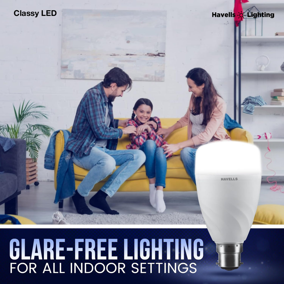Havells 13W LED B22 Cool Day Light Bulb|Energy Efficient|Ultra Durable|Glare Free Lighting|BIS Approved|Upto 4KV Surge Protection|Fit For All indore Settings|Made in India|Pack of 1