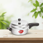 Pigeon by Stovekraft Aluminium Pressure Pan Senior with Outer Lid, 6-Litres,Silver