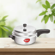 Pigeon by Stovekraft Aluminium Pressure Pan Senior with Outer Lid, 6-Litres,Silver
