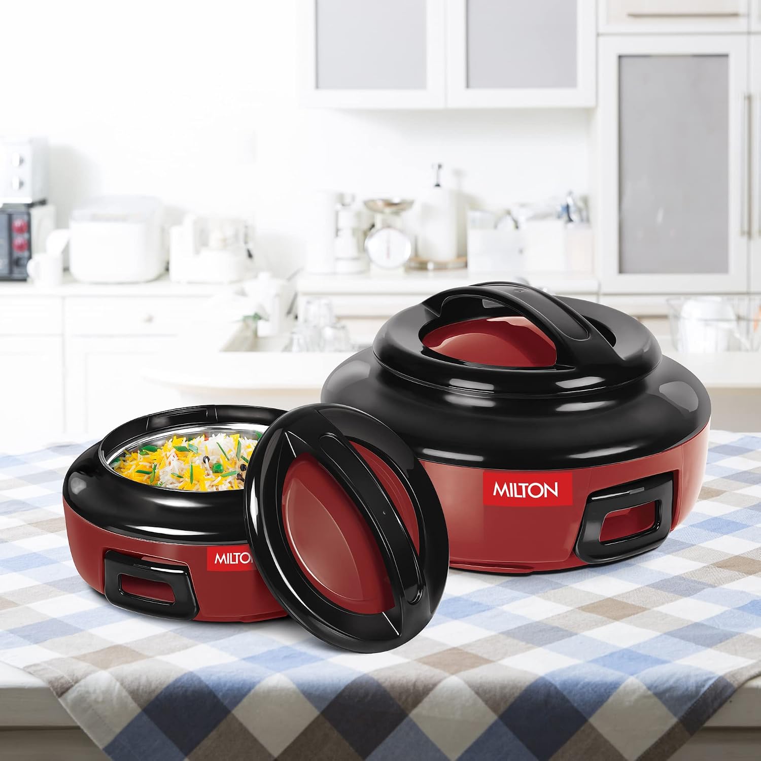 Milton Ernesto Inner Stainless Steel Jr. Casserole Set of 3 (390ml, 720 ml, 1320 ml)