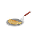 Hawkins 30 cm Dosa Tava, Triply Stainless Steel Shielded Nonstick Tawa with Rosewood Handle, Honeycomb Non Stick Induction Tawa, Silver (NSDT30)