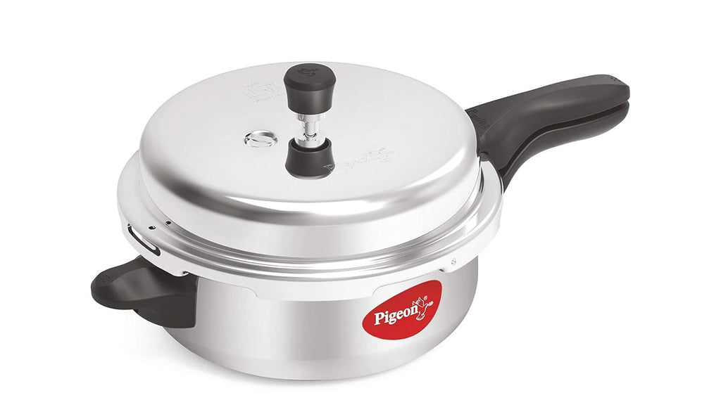 Pigeon by Stovekraft Aluminium Pressure Pan Senior with Outer Lid, 6-Litres,Silver
