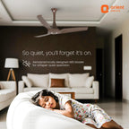 Orient Electric Aerostorm 1200 mm Ceiling Fan for Home | 18-pole strong motor |2 Years Warranty by Orient | Truffle Brown, Pack of 1