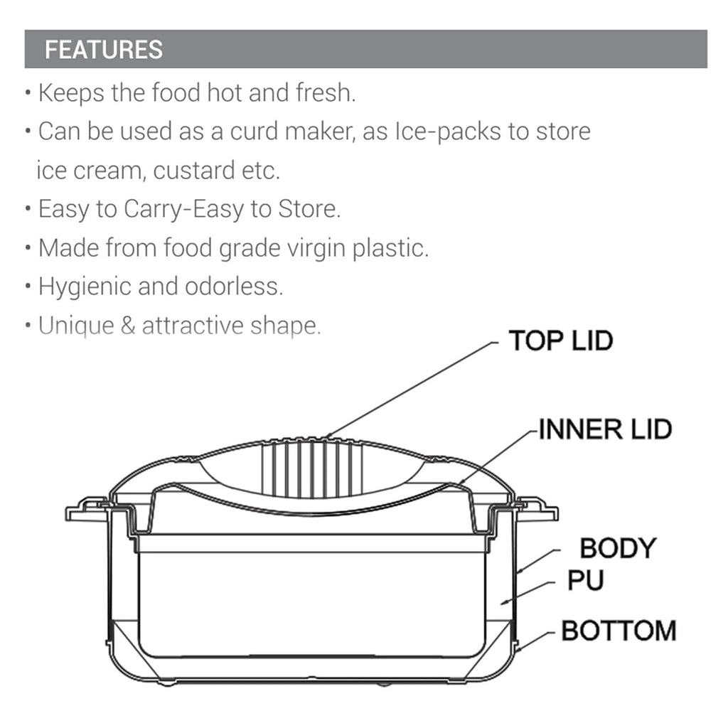 MILTON New Orchid Jr. Inner Steel Casserole (450 ml, 790 ml, 1260 ml) Gift Set of 3, Dark Brown |