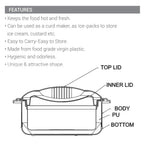 MILTON New Orchid Jr. Inner Steel Casserole (450 ml, 790 ml, 1260 ml) Gift Set of 3, Dark Brown |