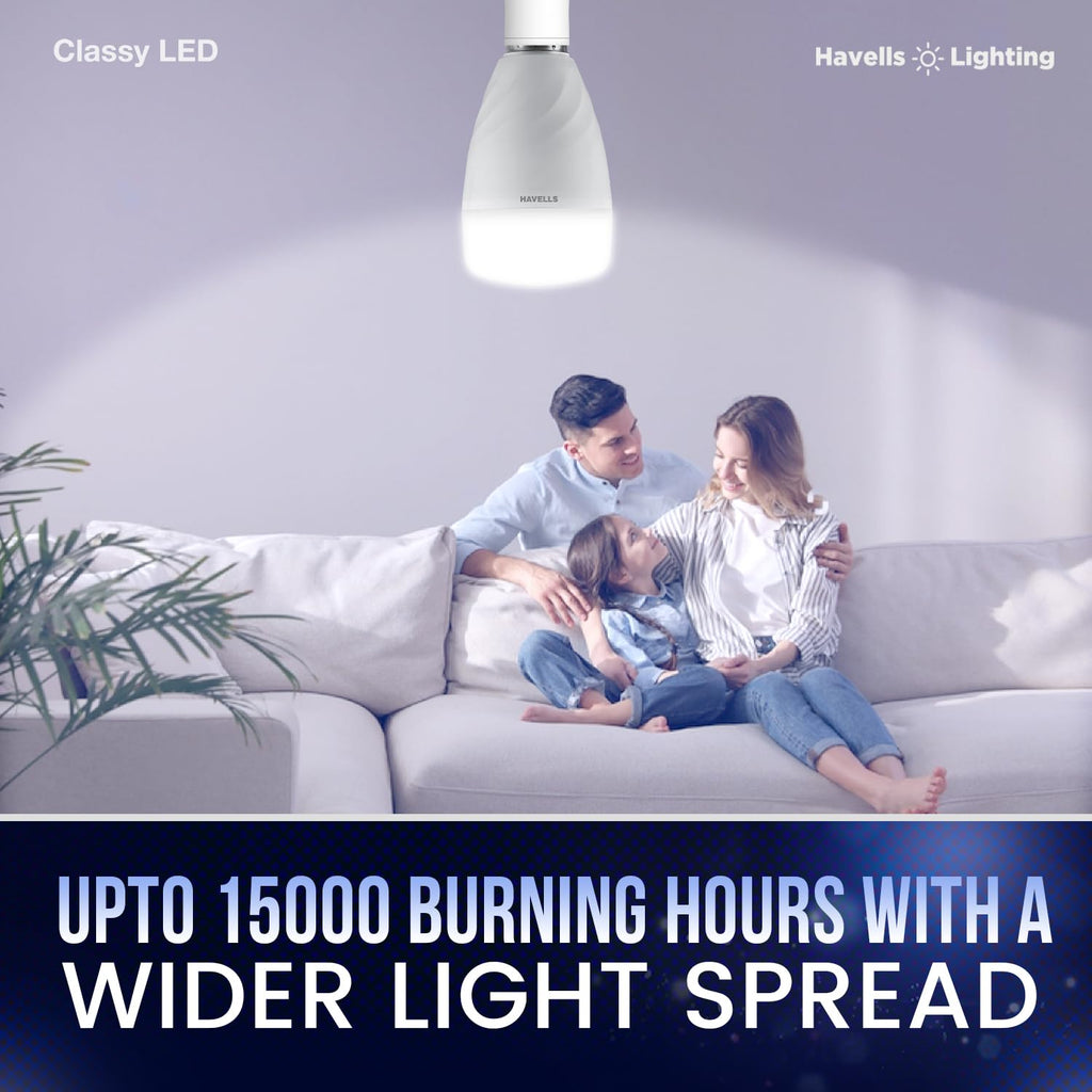 Havells 13W LED B22 Cool Day Light Bulb|Energy Efficient|Ultra Durable|Glare Free Lighting|BIS Approved|Upto 4KV Surge Protection|Fit For All indore Settings|Made in India|Pack of 1