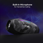 boAt Stone 1800 Bluetooth Speaker w/ 90 W RMS Sound, RGB LEDs, EQ Modes, IPX6,BT v5.3,Multi- Compatibility– Aux&USB, Playback time Up to 5 Hours & Type C Charging(Camo Black)