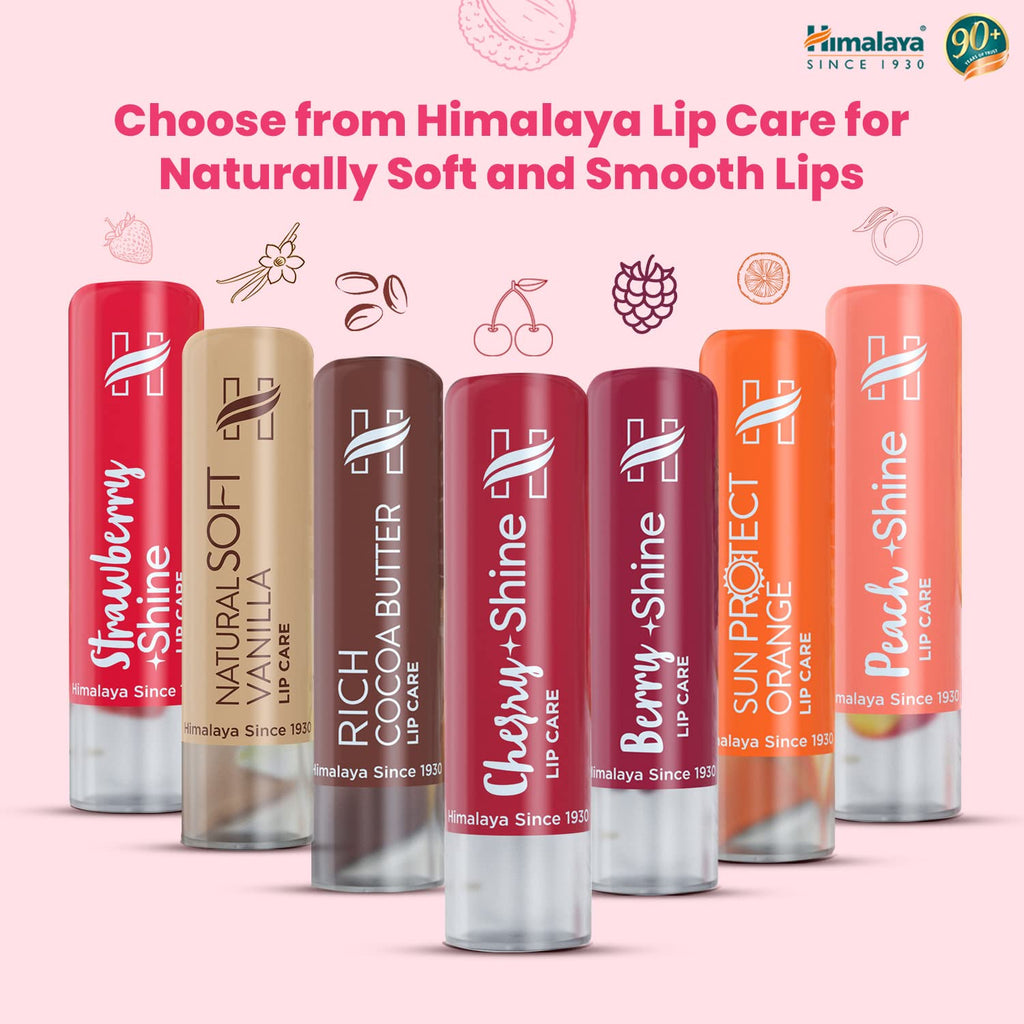 Himalaya Litchi Shine Lip Balm | 4.5gm|100 % Natural Colour | Naturally glossy | Younger Lips | Natural Vitamin E