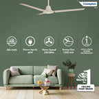 Crompton Surebreeze Sea Sapphira 1200 mm Ceiling Fan for Home | 2026 Model | BEE Star Rated | Energy Efficient | Superior Air Delivery | High Speed | 2 Year...