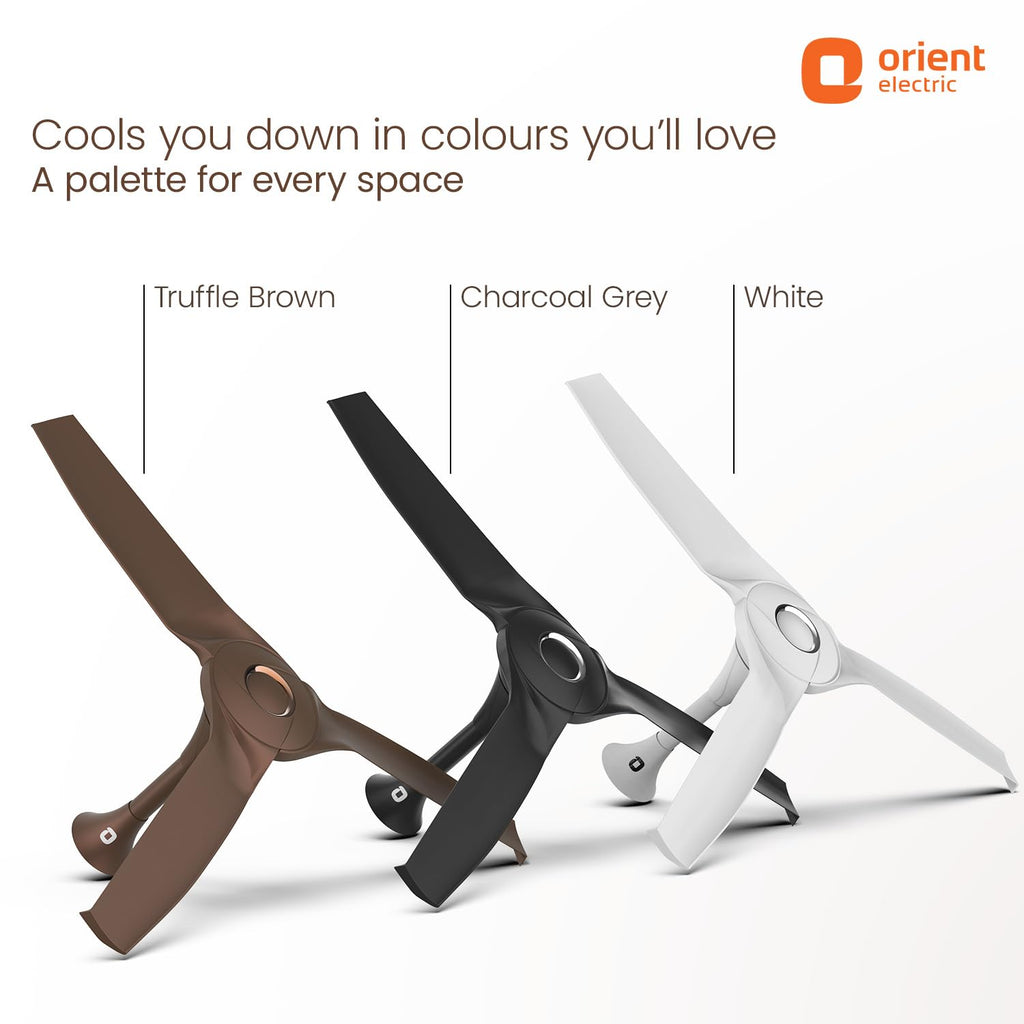 Orient Electric Aerostorm 1200 mm Ceiling Fan for Home | 18-pole strong motor |2 Years Warranty by Orient | Truffle Brown, Pack of 1