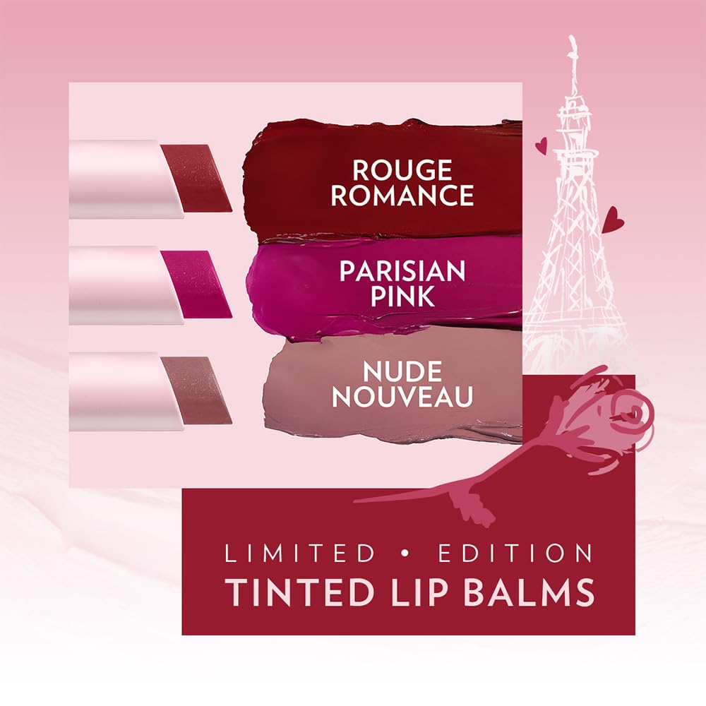 Vaseline Rouge Romance | Emily in Paris Limited Edition | Red Tinted Lip Balm Stick, 24H* Moisturization, 3g