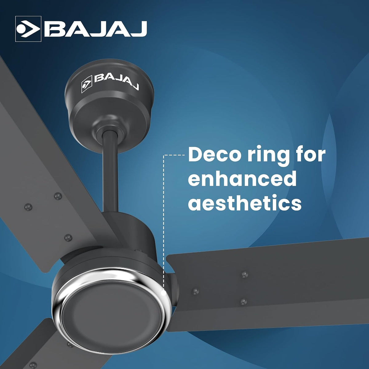 Bajaj Classico Sleek Plus 5S 1200MM (48”) BLDC Ceiling Fan with Remote | BEE 5 Star Rated Energy Efficient |