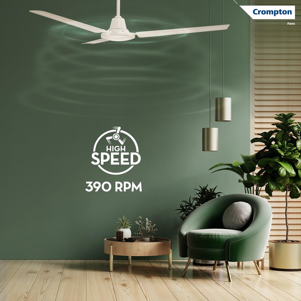 Crompton Surebreeze Sea Sapphira 1200 mm Ceiling Fan for Home | 2026 Model | BEE Star Rated | Energy Efficient | Superior Air Delivery | High Speed | 2 Year...