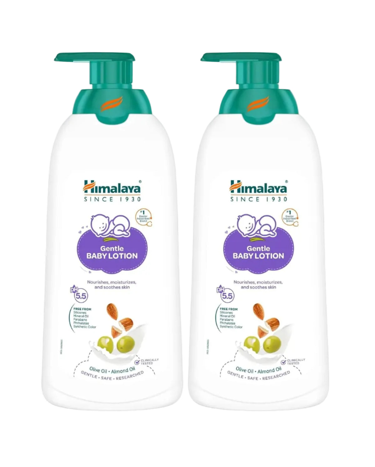 Himalaya Gentle Baby Lotion 700ml | with Almond oil, Olive oil, Country Mallow | No.1 Doctor-Prescribed Brand |pH 5.5 formulation | Nourishes and moisturizes your baby's skin | Safe for Newborns