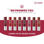 MARS Aqua Splash Tinted Lip Balm Enriched with Shea Butter, Jojoba Oil, Vitamin-E & Cocoa Extract | Repair Chapped Lips | Non-Sticky, Moisturising &...