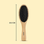 AGARO Wooden Narrow Oval Hair Brush with Strong & flexible nylon bristles, having Anti-static ball tips For Grooming, Straightening, Detangling & adding shine to Hair, ideal for Men & Women