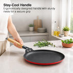 Prestige Castlite Enamel Coated Lightweight Cast Iron Omni Tawa 28cm | High Heat Retention, Rust-Proof |