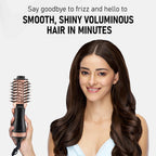 VEGA Litstyle L3 Volumizer Hair Blow Dryer Brush With 3 Heat/2 Speed Settings, 360° Airflow Vent, 3 in 1 Compact Hot Air Brush For Women, Tourmaline Ceramic
