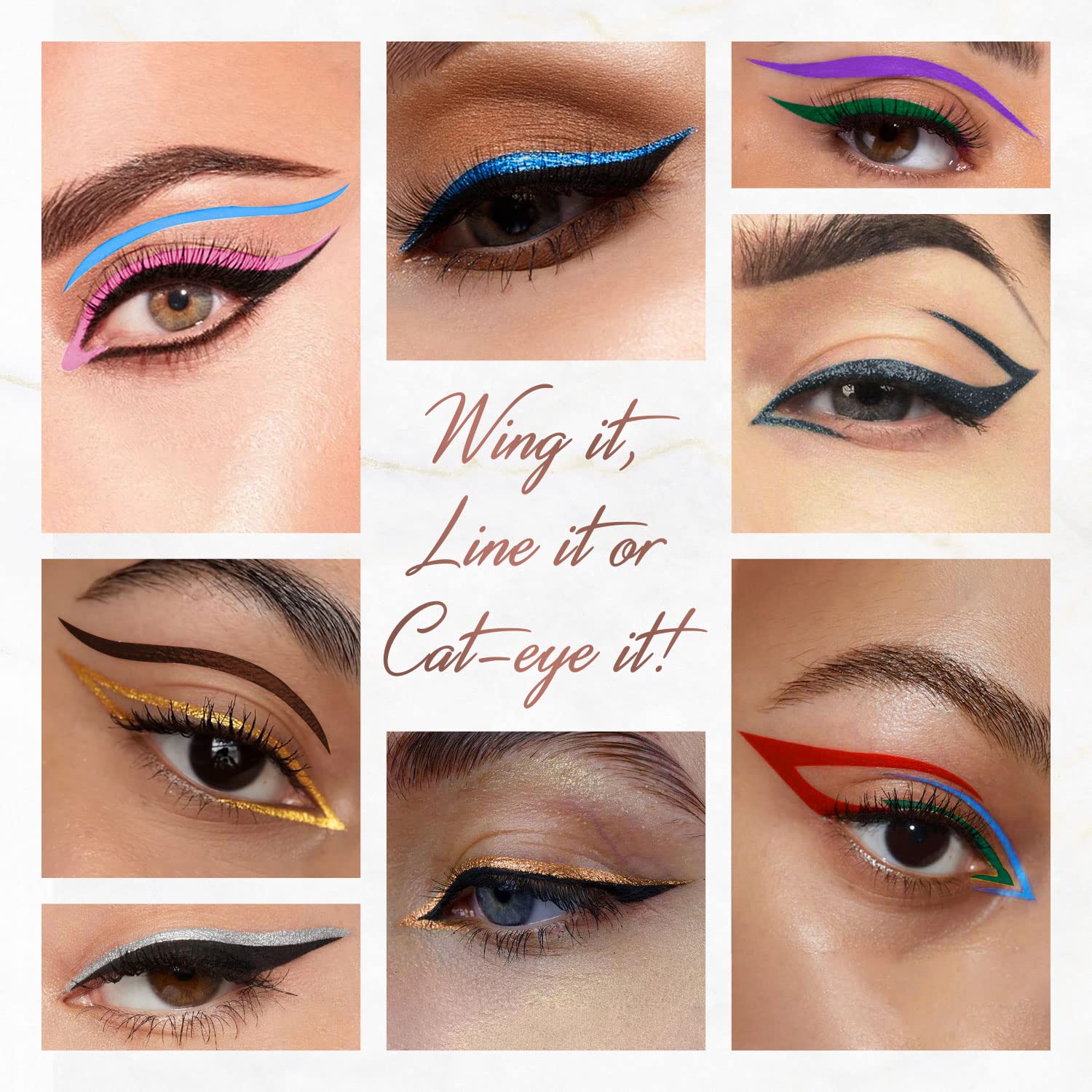 Just Herbs Eyeliner Waterproof and Smudge Proof, Long Lasting Eyeliners 2.5g (Platinum Silver)