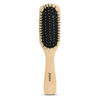 AGARO Wooden Broad Oval Hair Brush with Strong & flexible nylon bristles, having Anti static ball tips For Grooming, Straightening