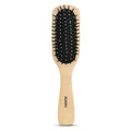 AGARO Prime Wooden Flat Hair Brush with Strong & flexible nylon bristles, having Anti- static ball tips, For Grooming, Volumising & Back Brushing, ideal for Men & Women