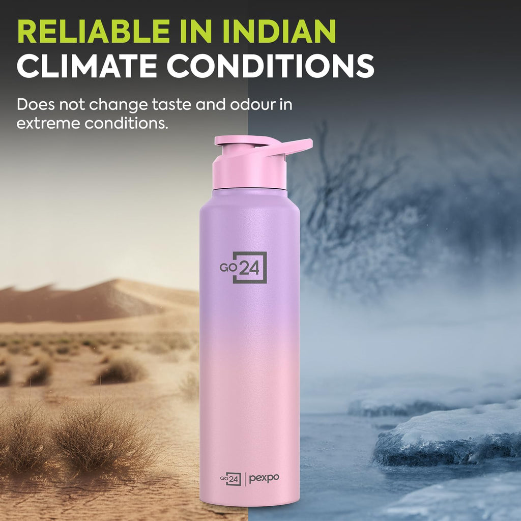 Stainless Steel Water Bottle Craft Pink-Purple Ombre 950ml