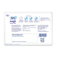 Sofy Bodyfit Pro Sanitary Pads (XL Size - 290 mm) 54 pads - Deep Absorption & fragrance, Centre Thick Fit, Soft on skin with comfy dry top sheet, with disposable wrap, (3 * 18 Pads),Pack Of 3