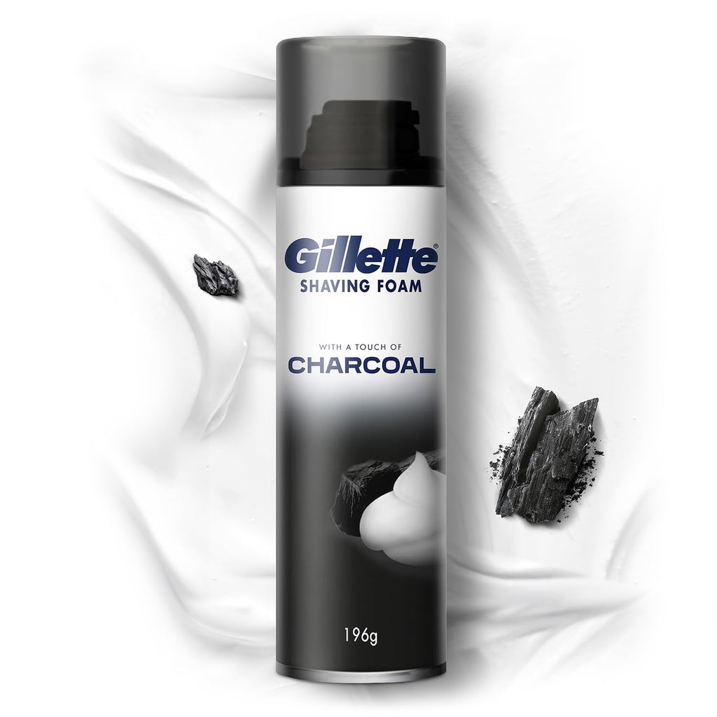 Gillette Pre Shave foam | Charcoal | 196 gm
