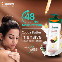 Himalaya Cocoa Butter Intensive Serum Body Lotion 400ml | 48 H Moisturization | pH 5.5 | With Cocoa Butter & Wheat Germ Oil Extracts| For Dry Skin