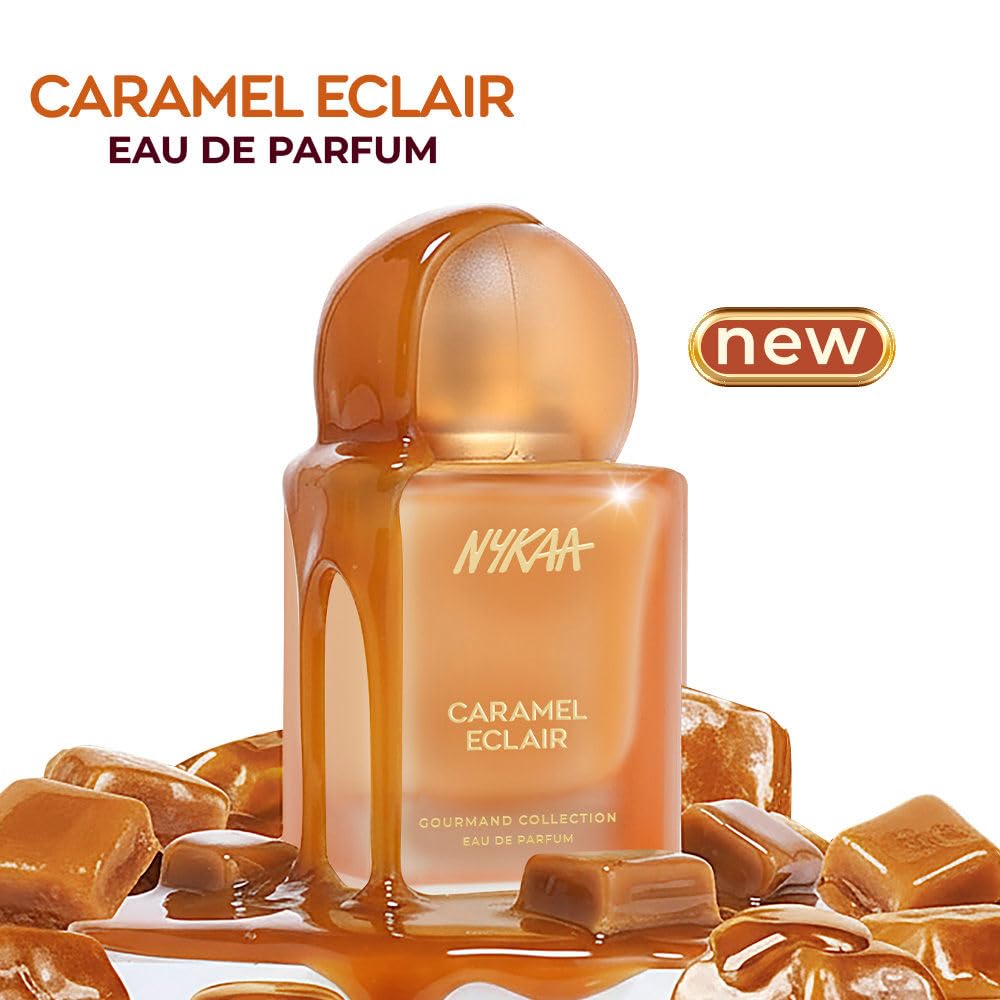 Nykaa Caramel Eclair EDP 50ml | Warm Sweet Perfume for Women | Caramel & Hazelnut Gourmand Fragrance | Long-Lasting Everyday Scent | Best...
