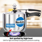 Hawkins 3 Litre Pressure Cooker, Stainless Steel Inner Lid Cooker, Induction Cooker, Silver (Hss3T), 3 Liter