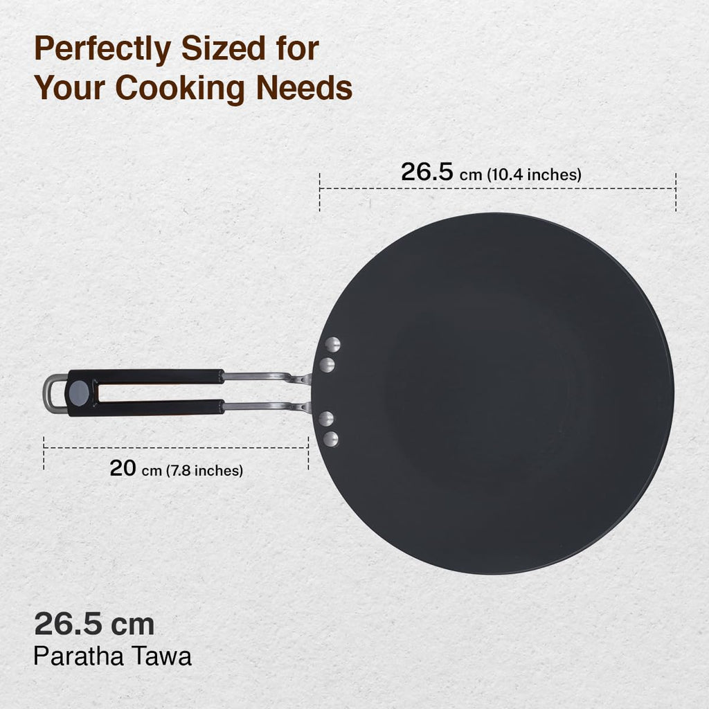 Prestige Hard Anodized Plus Roti/Chapati Tawa (Aluminium)|Wide Base with 26.5 cm|