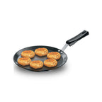 Hawkins Futura Hard Anodised Flat Tava 26 cm, 4.88 mm with Plastic Handle